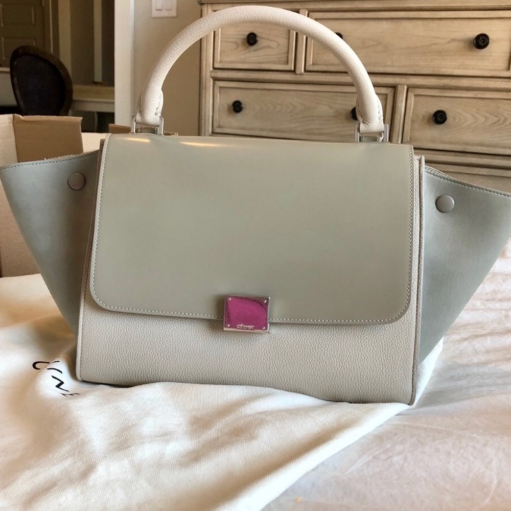 Céline small multicolor trapeze bag